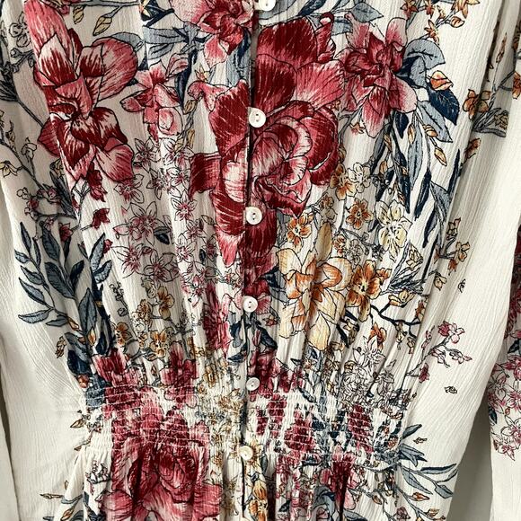 Billabong Play Day Floral Boho Top Sz M - Picture 3 of 9